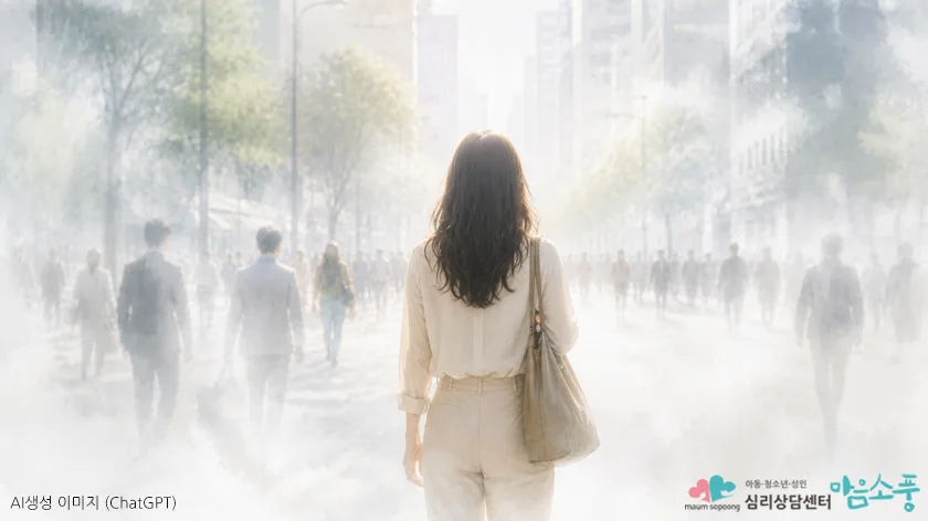이인증은 조현병과 같은 정신병일까요? 세상이 꿈처럼 느껴지는 장면의 이미지