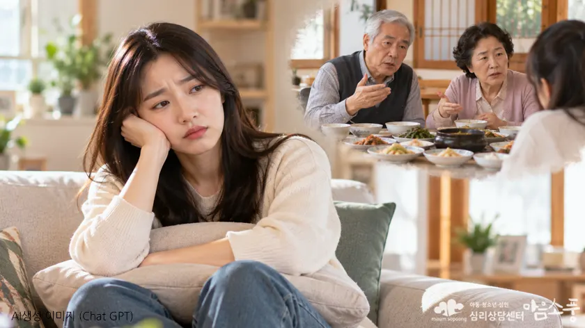 부모 또는 자녀의 연락이 오면 반가움보다 부담과 긴장이 먼저 느껴지는 마음.